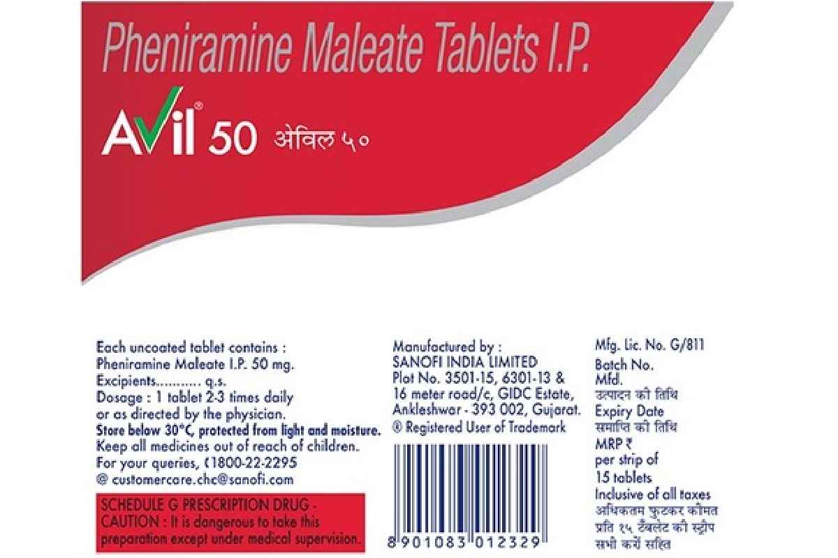 Pheniramine Maleate Tablet