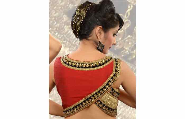 Silk Saree Blouse Back Designs (6)