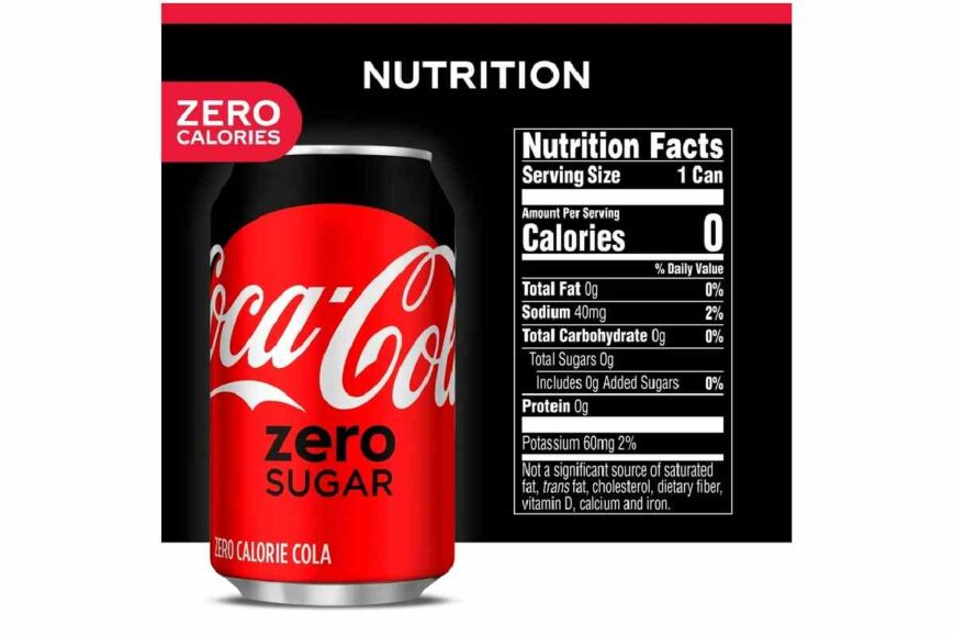 Coke Zero Nutrition Label